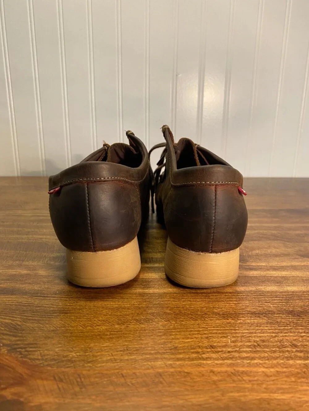 Clarks Brown Leather Wallabee Style Lace Up Shoes - Women's Size 8M